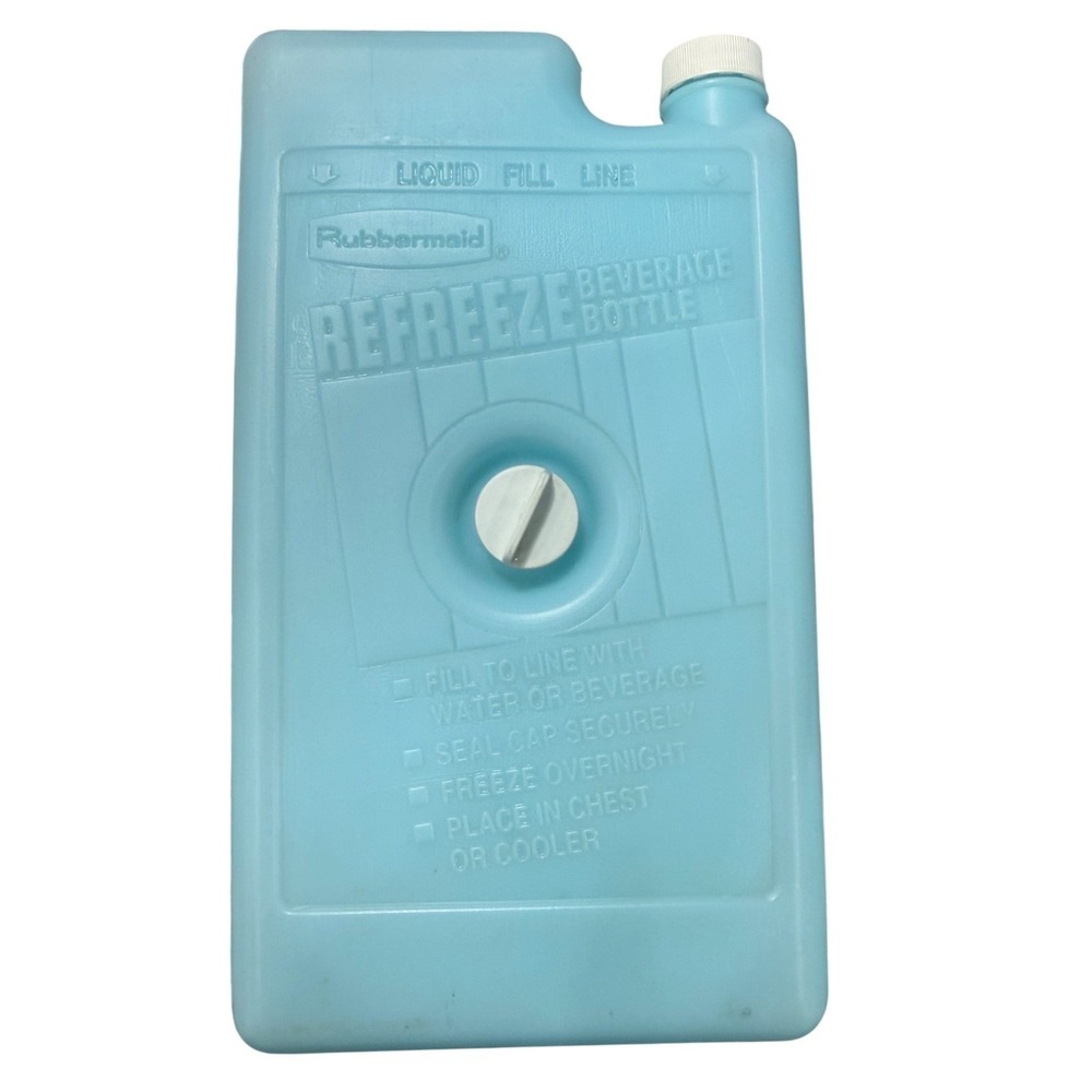 Rubbermaid Gott Screw-In Refreeze Beverage Bottle 11" Cooler Ice Pack Vintage